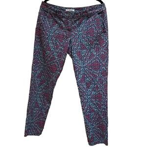 Cabi floral Palm Beach jeans pants size 8 stretch
